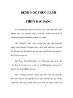 BỆNH HỌC THỰC HÀNH - THIÊN BÀO SANG pdf