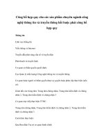 Công bố hợp quy cho các sản phẩm chuyên ngành công nghệ thông tin và truyền thông bắt buộc phải công bố hợp quy ppsx