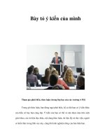 Bày tỏ ý kiến của mình docx