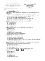 ĐỀ KT HỌC KỲ I MÔN TIN HỌC 2009-2010 (Đề số 3)