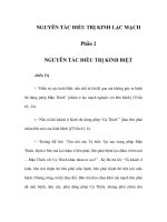 NGUYÊN TẮC ĐIỀU TRỊ KINH LẠC MẠCH - Phần 2 - NGUYÊN TẮC ĐIỀU TRỊ KINH BIỆT pdf