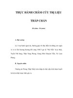 THỰC HÀNH CHÂM CỨU TRỊ LIỆU - THẤP CHẨN (Eczéma - Eczema) ppt