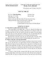 Bản tự thuật thành tích Nhà giáo được tôn vinh