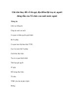 Ghi chú thay đổi về tên gọi, địa điểm đặt trụ sở, người đứng đầu của Tổ chức con nuôi nước ngoài ppt