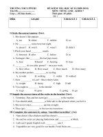 Anh Văn 7 HK2 09-10