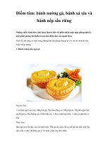 Điểm tâm: bánh nướng gà, bánh xá xíu và bánh nếp sầu riêng pps