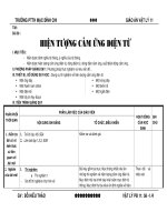 giáo án vật lý 11 - Hiện tượng cảm ứng điện từ pdf