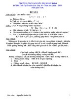 BỘ 8 ĐỀ THI TUYỂN LÊN 10 NĂM 2010-2011