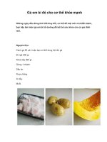 Gà om bí đỏ cho cơ thể khỏe mạnh doc