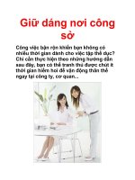 Giữ dáng nơi công sở ppt
