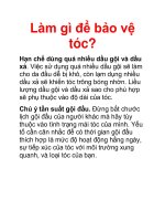 Làm gì để bảo vệ tóc pot