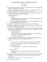BÀI TẬP THỰC HÀNH LẬP TRÌNH C CƠ BẢN_SỐ 2 doc