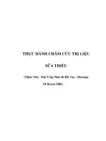 THỰC HÀNH CHÂM CỨU TRỊ LIỆU SỮA THIẾU (Thiểu Nhũ - Nhũ Trấp Phân Bí Bất Túc pdf