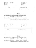 Đề thi học kỳ I tin lớp 5(09-10)