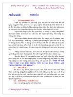 Sáng kiến kinh nghiệm sử dụng tiếng anh trong dạy học