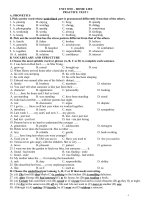 Practice Tests - 12 CB Phần I