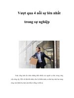 Vượt qua 4 nỗi sợ lớn nhất trong sự nghiệp docx