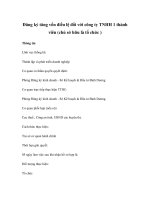 Đăng ký tăng vốn điều lệ đối với công ty TNHH 1 thành viên (chủ sở hữu là tổ chức ) potx