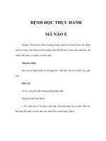 BỆNH HỌC THỰC HÀNH - MÃ NÃO Ế pps