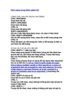 Phím nóng trong offic3