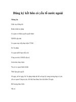 Đăng ký kết hôn có yếu tố nước ngoài ppsx