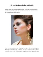 Bí quyết nâng niu làn môi xinh docx