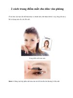 2 cách trang điểm mắt cho dân văn phòng doc