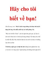 Hãy cho tôi biết về bạn! pps