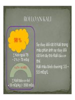 Rối loạn nước (Phần 2) potx