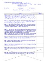 Đề khảo sát chất lượng HSG lớp 5 QX