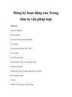 Đăng ký hoạt động của Trung tâm tư vấn pháp luật ppsx