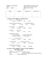 Anh Văn 6 HK2 09-10