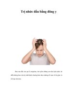 Trị nhức đầu bằng đông y potx