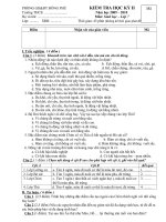 Đề thi Sinh 7 HK II - NH 09 - 10