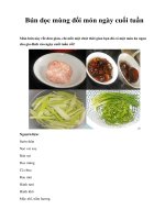 Bún dọc mùng đổi món ngày cuối tuần pdf