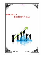 Kinh tế học: LỢI ÍCH VÀ CẦU pptx