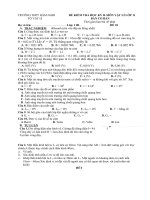 Đề kiểm tra học kỳ lớp 11