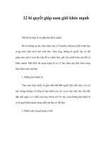 12 bí quyết giúp nam giới khỏe mạnh potx