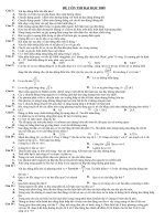 ĐỀ THI THỬ ĐẠI HỌC VẬT LÍ 2010