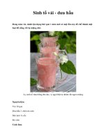 Sinh tố vải - dưa hấu doc