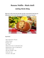 Banana Muffin - Bánh chuối nướng thơm lừng pot