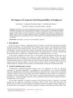 Tài liệu tiếng anh tham khảo the impact of corporate social responsibility on employees