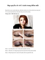 Đẹp quyến rũ với 3 cách trang điểm mắt pps