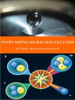 tuyển những bài báo hay về vật lý năm 2010