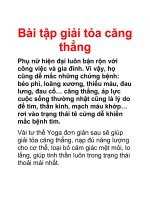 Bài tập giải tỏa căng thẳng potx