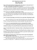 ĐỀ CƯƠNG ÔN TẬP CUỐI KÌ II