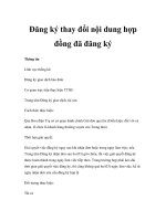 Đăng ký thay đổi nội dung hợp đồng đã đăng ký pptx