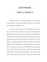 SÁCH LINH KHU - THIÊN 31: TRƯỜNG VỊ pot