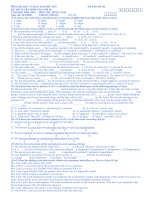 ĐỀ ÔN TUYỂN SINH VÀO LỚP 10 D1