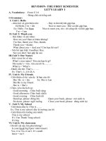 Revision Let''''s Learn 1,2